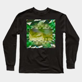 Centipede “Vaporwave” (Grainy Yellow & Green) Long Sleeve T-Shirt